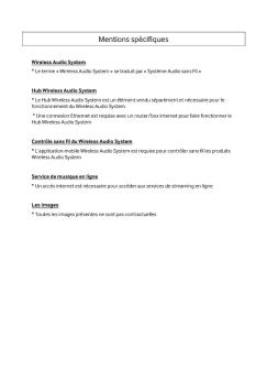 Mentions spécifiques - Samsung