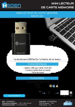 MINI LECTEUR DE CARTE M?MOIRE