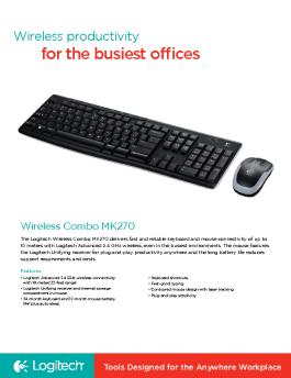 Download the MK270 Data Sheet - Logitech