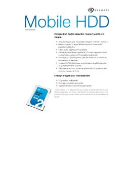 Fiche technique - Seagate