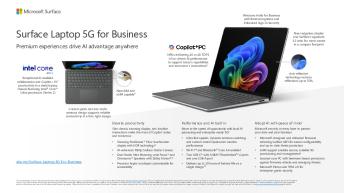 MSFT SurfaceLaptopIntel 5g Fact Sheet