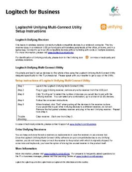 Software Instructions - Logitech