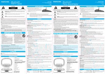 Bluetooth® Alarm Clock Bluetooth® Reloj despertador