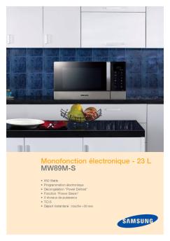 FICHES MICRO-ONDE 2008