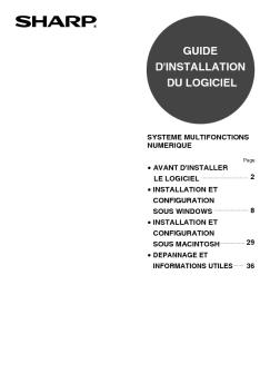 MX-M550U/N/M620U/N/M700U/N Operation-Manual Setup-Guide FR