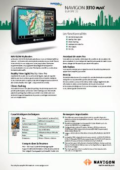NAVIGON 3310 - Navigon's