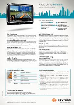 Télécharger fiche technique - Navigon