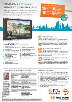NAVIGON 42 Premium : arrivez en première classe.