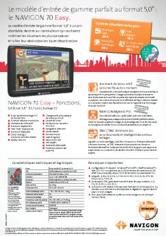 Le modèle d'entrée de gamme parfait au format 5,0" : le NAVIGON ...