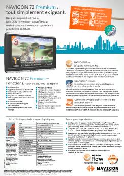 NAVIGON 72 Premium : tout simplement exigeant.