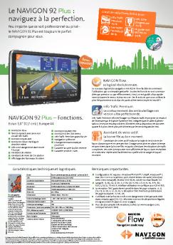 Le NAVIGON 92 Plus : naviguez à la perfection.