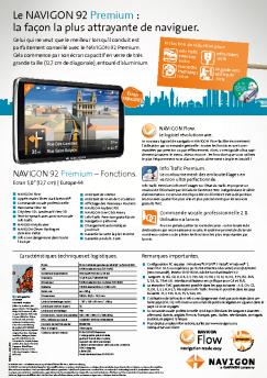 Le NAVIGON 92 Premium : la façon la plus attrayante de naviguer.