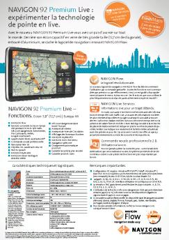 NAVIGON 92 Premium Live : expérimenter la technologie de pointe ...