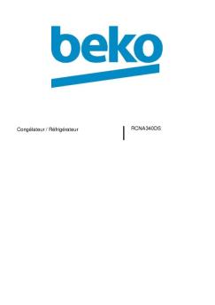 RCNA340DS Congélateur / Réfrigérateur - Beko