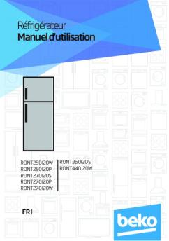 Réfrigérateur Manuel d'utilisation - 4CLiK.com