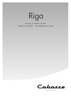 Cab notice Riga - Cabasse