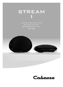 Téléchargement Notice d'installation - Cabasse