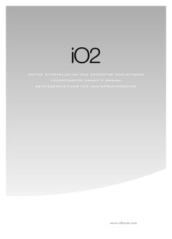 Téléchargement Notice d'installation - Cabasse