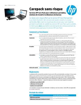 Carepack sans risque - HP