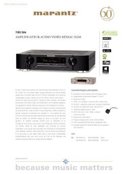 nr1504 amplificateur audio vidéo réseau slim - Marantz