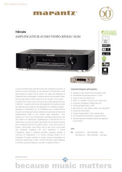 nr1604 amplificateur audio vidéo réseau slim - Marantz