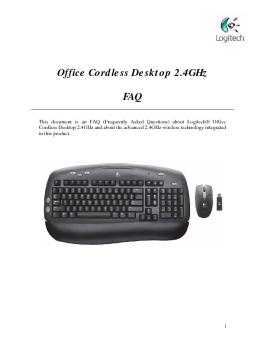 Office Cordless Desktop 2.4GHz FAQ