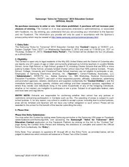 Official Rules - Samsung