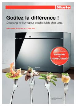 Goûtez la différence - Miele