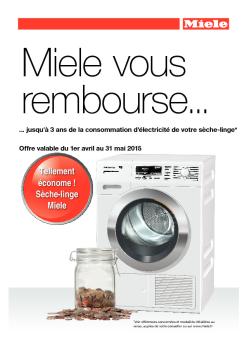 Tellement économe ! Sèche-linge Miele