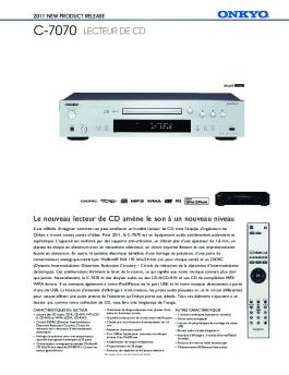 c-7070 lecteur de cd - Onkyo