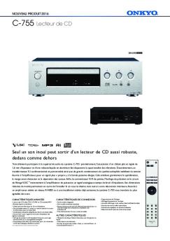 C-755 Lecteur de CD - Onkyo