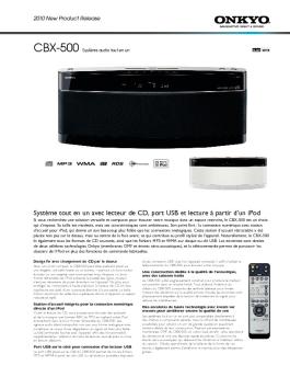 Système tout en un avec lecteur de CD, port USB et lecture à ... - Onkyo