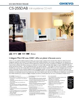 CS-255DAB Mini-système CD Hi-Fi - Onkyo
