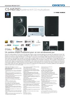 CS-N575DSystème Hi-Fi CD multi-pièces - Onkyo