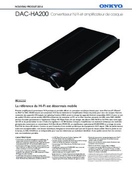 DAC-HA200 Convertisseur N/A et amplificateur de ... - Onkyo