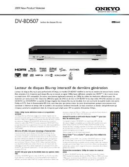 Lecteur de disques Blu-ray interactif de dernière génération - Onkyo