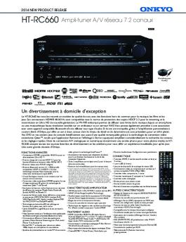 HT-RC660 Ampli-tuner A/V réseau 7.2 canaux - Onkyo