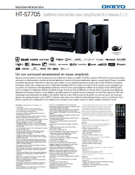 HT-S7705 Système d'enceintes avec ampli-tuner A/V réseau ... - Onkyo