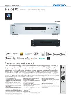 NS-6130 Lecteur audio en réseau - Onkyo