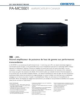 PA-MC5501 AMPLIFICATEUR 9 CANAUX