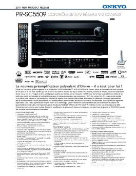 PR-SC5509 CONTRÔLEUR A/V RÉSEAU 9.2 CANAUX