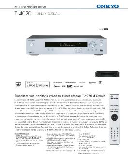 T-4070 TUNER RÉSEAU