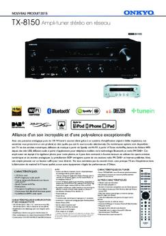 TX-8150 Ampli-tuner stéréo en réseau - Onkyo