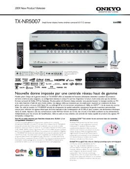 Nouvelle donne imposée par une centrale réseau haut de ... - Onkyo