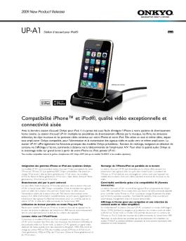 Compatibilité iPhone™ et iPod®, qualité vidéo exceptionnelle ... - Onkyo