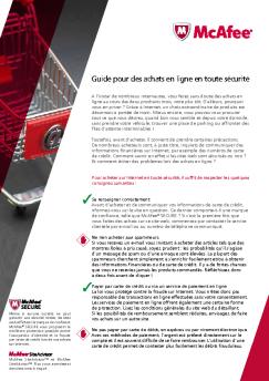 Guide pour des achats en ligne en toute sécurité - Toshiba