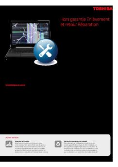 Hors garantie Enlèvement et retour Réparation Pas ... - Toshiba