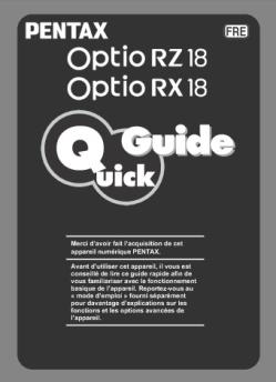 0 Merci d'avoir fait l'acquisition de cet appareil ... - Pentax