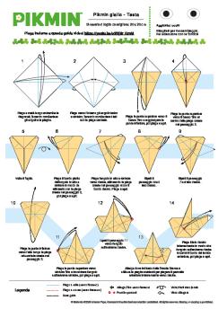 OrigamiInstructions Pikmin Head Flower Yellow IT