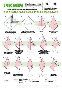 OrigamiInstructions Pikmin Head Red FR